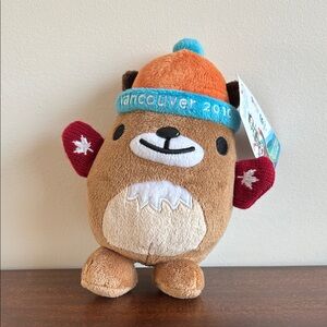Vancouver 2010 Plush Bear Muk Muk with Hat and Mittens, 7.5”
